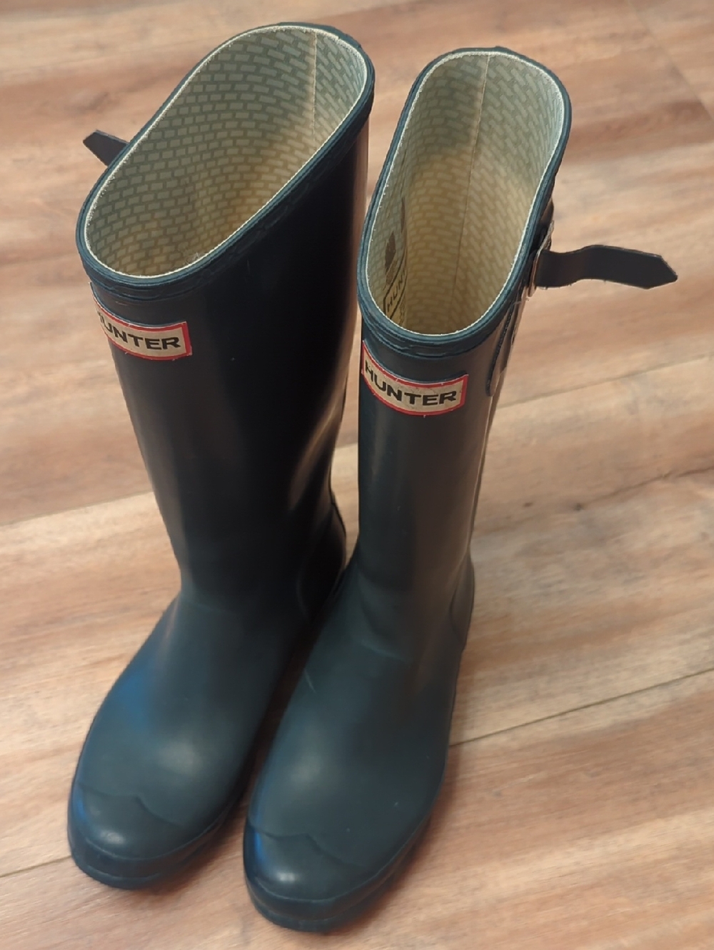 Hunter Tall Rain Boots - Navy, UK5, US 6M/7F